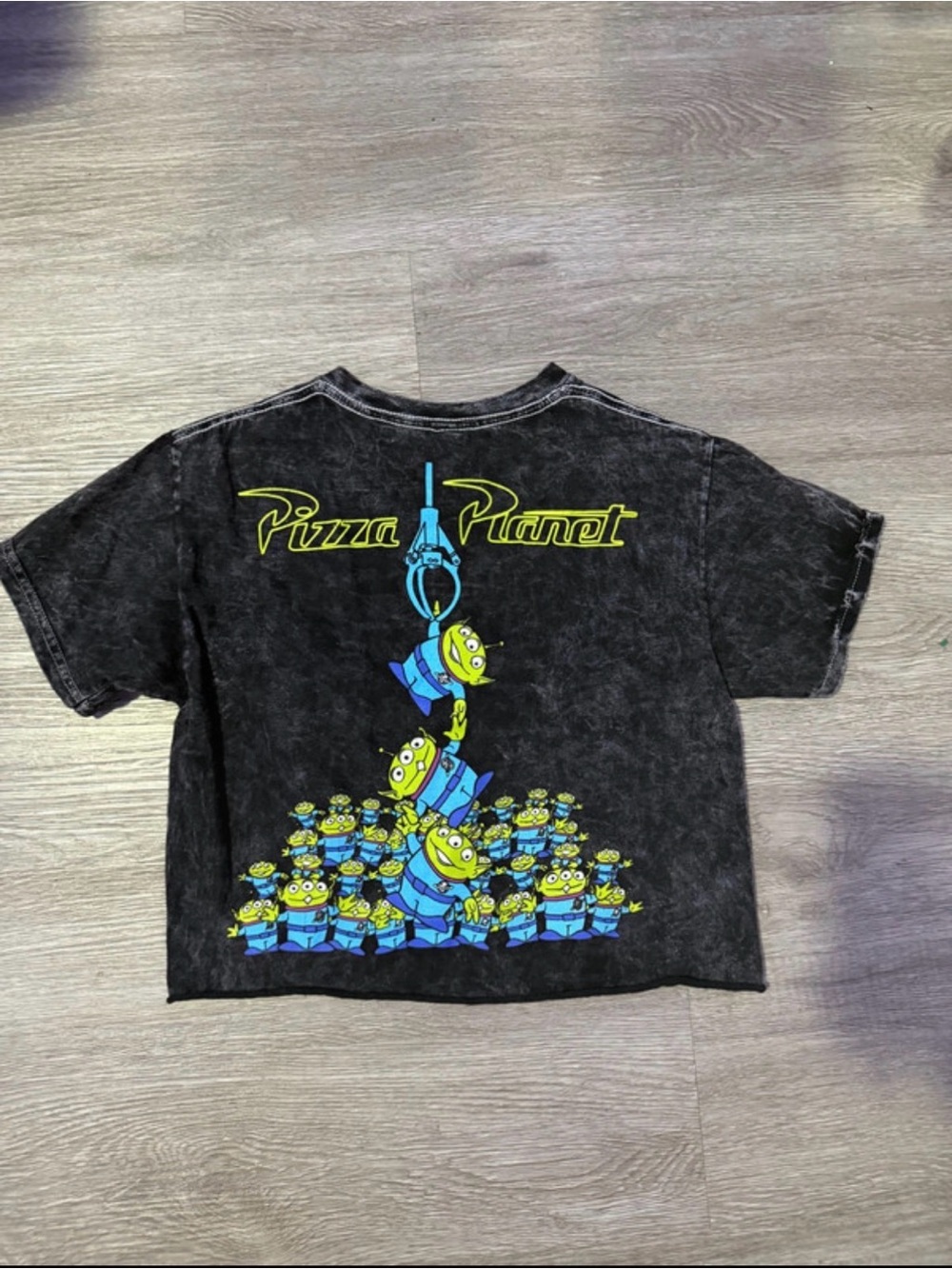 Disney Black Pizza Planet Alien Graphic Tee